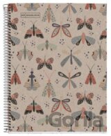 Miquelrius ECO Butterfly poznámkový blok linkovaný A4