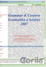 Gramatika a korpus 2007