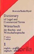 Wörterbuch der Rechts- und Wirtschaftssprache 1. (Englisch – Deutsch)