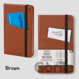 Bookaroo Kapesní zápisník A6 - hnědý