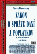 Novelizovaný zákon o správe daní a poplatkov