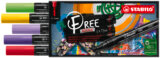 STABILO FREE Acrylic - T300 Okrúhly hrot 2-3mm - Vibrant