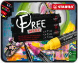 STABILO FREE Acrylic Štartovacia sada - 4x T100, 5x T300, 2x T800C