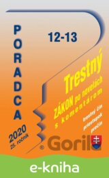 Poradca 12-13/2020 – Trestný zákon s komentárom