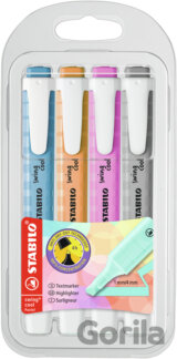 Zvýrazňovač - STABILO swing cool Pastel Edition - 4 ks balenie