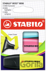 Zvýrazňovač  - STABILO BOSS MINI - 3 ks balenie