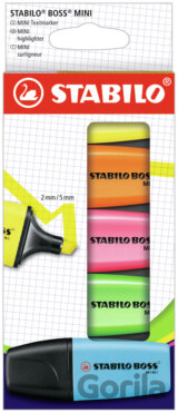 Zvýrazňovač  - STABILO BOSS MINI - 5 ks balenie