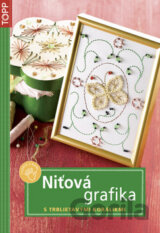 Niťová grafika s trblietavými korálikmi