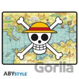 ONE PIECE Herná podložka - Lebka s mapou