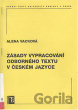 Zásady vypracování odborného textu v českém jazyce