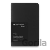 Moleskine – sada 2 zošitov Smart (čierne)