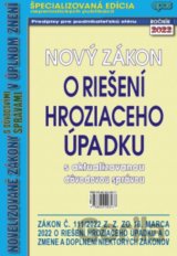 Nový zákon o riešení hroziaceho úpadku