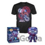 Funko POP & Tee: Marvel Patriotic Age - Captain America