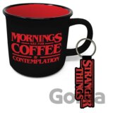 Hrnček a kľúčenka Stranger Things - Coffee and Contemplation