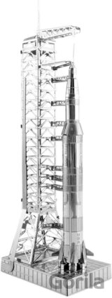 Metal Earth 3D kovový model Apollo Saturn V s rampou