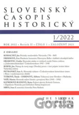 Slovenský časopis historický 1/2022