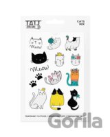 TATTonMe Vodeodolné dočasné tetovačky Mačky mix