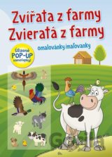 Zvířata z farmy / Zvieratá z farmy - Omalovánky / Maľovanky (+ úžasné POP-UP samolepky)