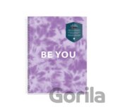 Tie Dye Antiviral A5 poznámkový blok 90 g - levandulový