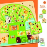 Trojvrstvové puzzle - Stromček domček