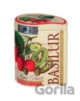 Čaj Basilur AKCE BLACK STRAWB-KIWIplech 100g