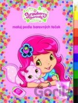 Strawberry - Maluj podle barevných teček + maxi voskovky