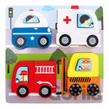 Puzzle 3D - záchranná vozidla
