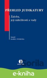 Přehled judikatury. Žaloba, její náležitosti a vady
