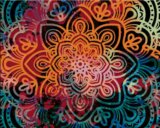 Malování podle čísel: Zářivá mandala