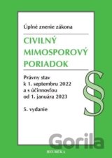 Civilný mimosporový poriadok. Úzz, 5. vydanie, 9/2022