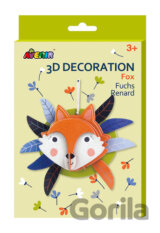 3D dekorace na zeď - Liška