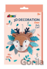 3D dekorace na zeď - Jelen
