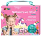 Nálepky na nehty a tetování - Jednorožec