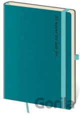Zápisník - Flexies-Petrol Blue - tečkovaný L