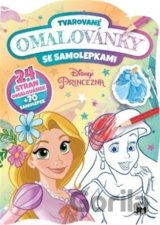 Tvarované omalovánky se samolepkami - Princezny