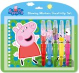 Peppa Pig - Set s foukacími fixy a notesem