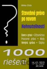 1000 riešení č. 11-12 - Stavebné právo po novom