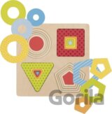 Vícevrstvá vkládačka: Geometrické tvary 4v1