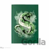 Harry Potter zápisník A5 - Slizolin akvarel