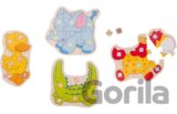 Puzzle hra s kostkami Zvířátka
