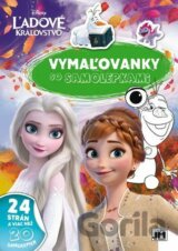Vymaľovanky so samolepkami  - Ľadové kráľovstvo (A4)