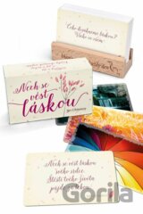 Nech se vést láskou - karty s dřevěným stojánkem