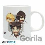 Attack on Titan keramický Hrnček 320 ml - Chibi Trio