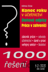 1000 řešení č. 1-2 / 2023 - Konec roku v účetnictví