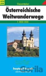 Österreichische Wei Gesamtplan 1:800 000/Rakouské dálkové turistické trasy