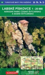 Labské pískovce 1:25T, národní parky České a Saské Švýcarsko /38 Turistické mapy pro každého