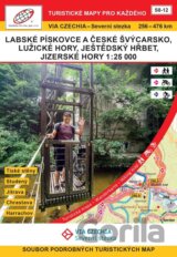 VIA CZECHIA Severní stezka Labské pískovce Jizerské hory / Turistická mapa Geodézie On Line S8-12