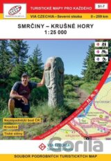 VIA CZECHIA Severní stezka Smrčiny Krušné hory / Turistická mapa Geodézie On Line S1-7