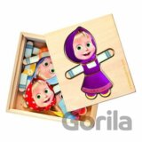 Máša a medvěd Oblečení - Puzzle