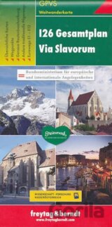 I26 Gesamtplan Via Slavorum, Weitwanderkarte 1: 500.000/Slovanská cesta do Říma